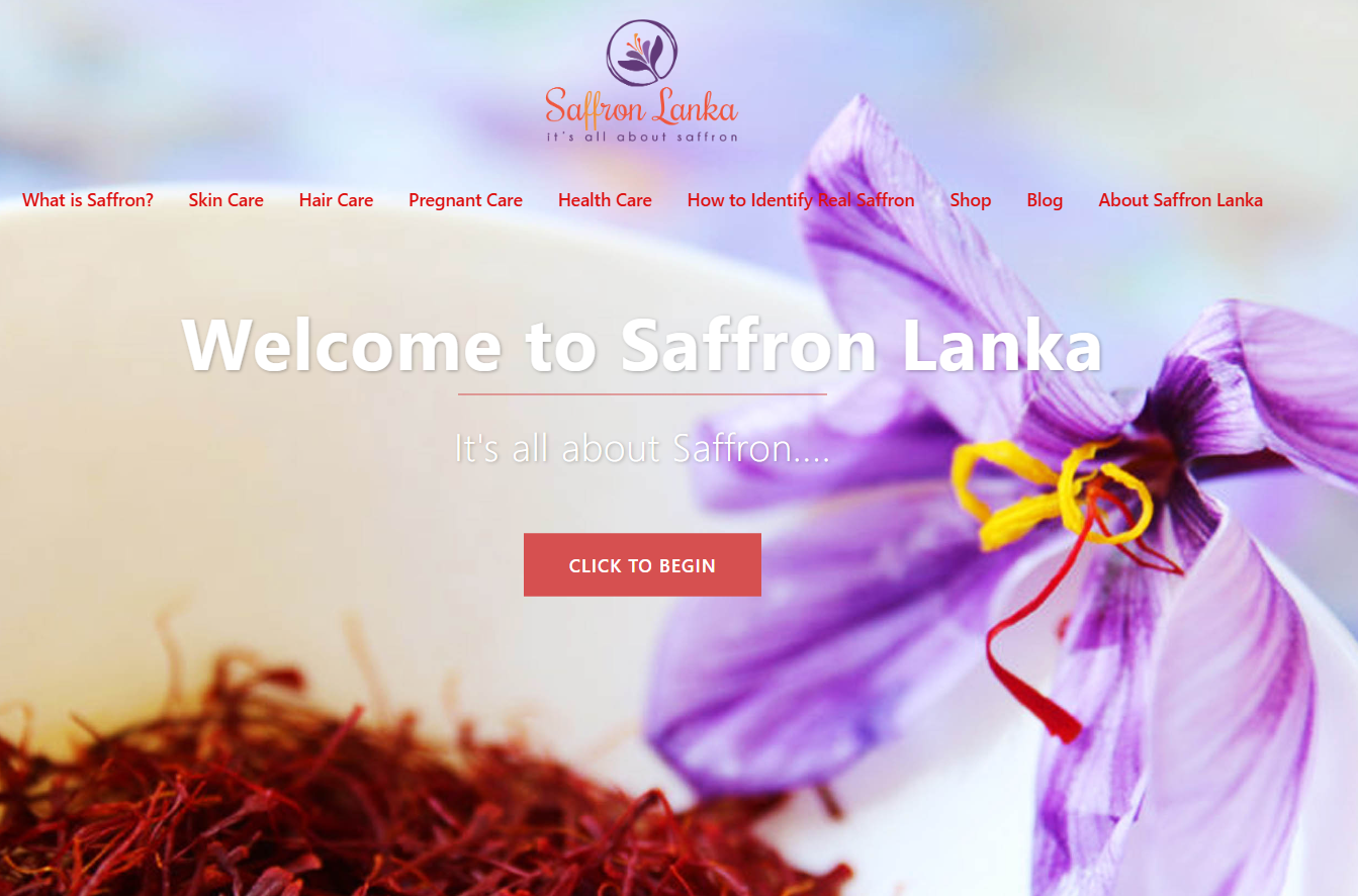 SaffronLanka.com – Website Development Project